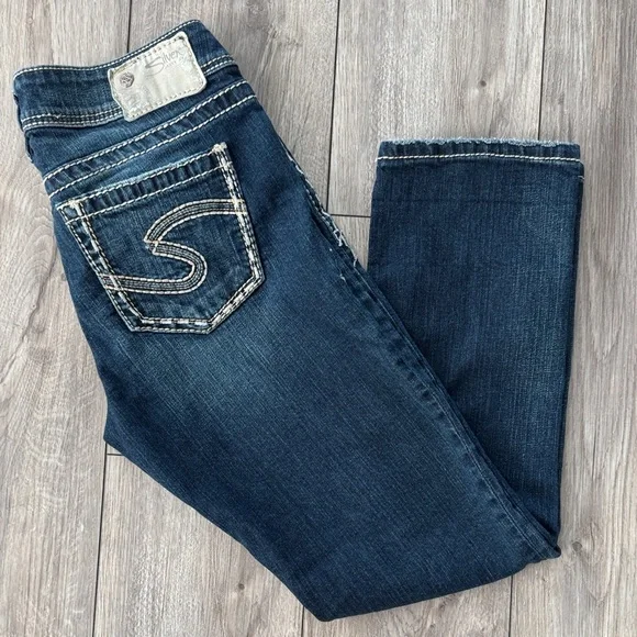 Silver Jeans Dark Blue Skinny Jeans - Picture 8 of 9